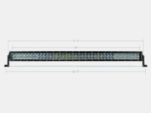 42 Inch Dual Row Straight 5D Optic OSRAM LED Bar Combo Cali Raised LED