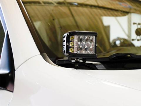 10-21 Lexus GX 460 Low Profile LED Ditch Light Brackets Kit (2) 3X2 18W LED Pods No Switch Cali Raised LED