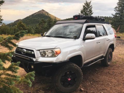 10-21 4Runner Economy Roof Rack Rack Only Without Light Bar cut-out No Switch Cali Raised LED