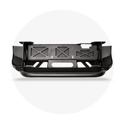 16-Up Tacoma Stealth Bumper 32 Inch LED Bar Combo Beam Bumper Light Bar-Blue-Small 32 Inch Combo Beam with Relocation Mounts Bumper Light Bar Switch No Winch No D-Ring Cali Raised LED