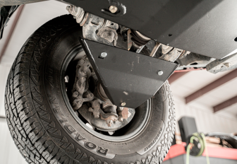2014-Present 4Runner Fuel Tank Skid Plate Aluminum/Raw Cali Raised LED