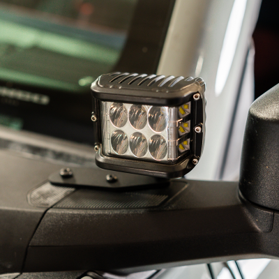 Ditch Light Mount Kit Fits 21-Present Ford Bronco Raptor - (2) 27W Side Projecting LED Pods/(2) 27W Side Projecting LED Pods Cali Raised LED