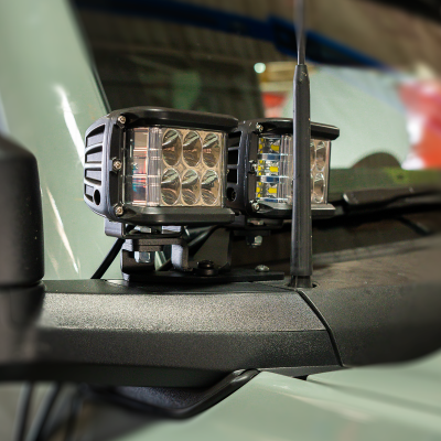 Ditch Light Mount Kit Fits 21-Present Ford Bronco Raptor - (2) 3X2 18W LED Pods Cali Raised LED