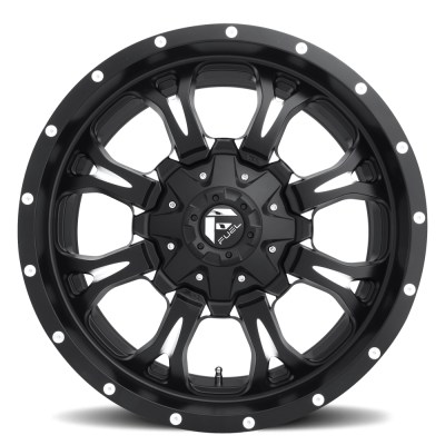 Aluminum Wheels 17X9 Krank D517 5 On 114.3/5 On 127 Matte Black/Milled 78.1 Bore -12 Offset Fuel Off Road Wheels
