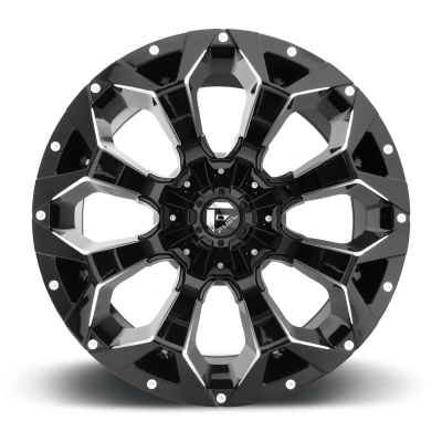 Aluminum Wheels 22X10 Assault D546 5 On 114.3/5 On 127 Matte Black/Milled 78.1 Bore -18 Offset 8 Spoke Fuel Off Road Wheels