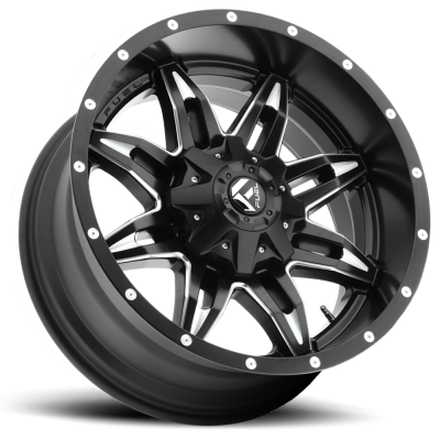 Aluminum Wheels 15X10 Lethal D567 5 On 114.3/5 On 120.7 Matte Black/Milled 72.6 Bore -43 Offset Fuel Off Road Wheels