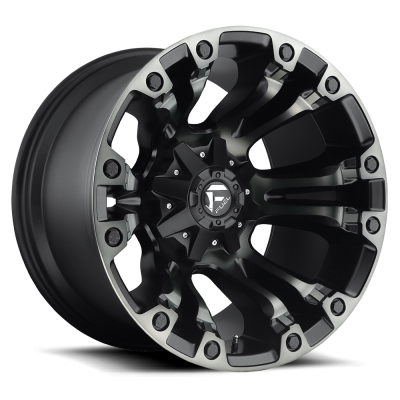 Aluminum Wheels 20X10 Vapor D569 5 On 114.3/5 On 127 Matte Black Double Dark Tint 78.1 Bore -18 Offset 47 Lbs  Fuel Off Road Wheels