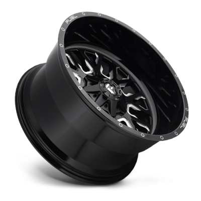 Aluminum Wheels 17X9 Stroke D611 5 On 114.3/5 On 127 Gloss Black/Milled 78.1 Bore 1 Offset Fuel Off Road Wheels