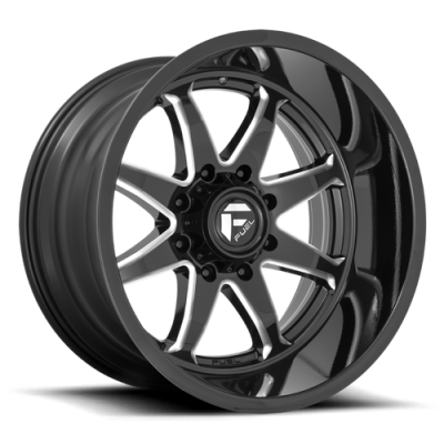 Aluminum Wheels 22X10 Hammer D749 5 On 127 Gloss Black Milled 71.5 Bore -18 Offset Fuel Off Road Wheels