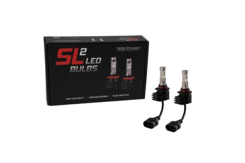 9005/9011/H10 Yellow SL2 LED Bulbs Pair Diode Dynamics