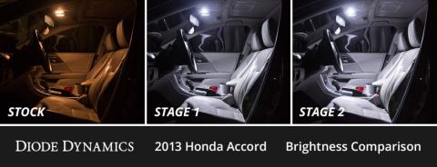 Interior LED Kit for 2013-2017 Honda Accord, Cool White Stage 1 Diode Dynamics