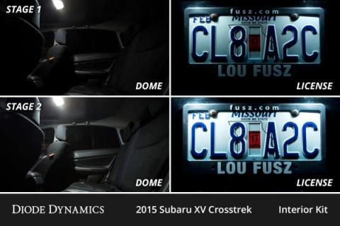 Interior LED Kit for 2013-2016 Subaru XV Crosstrek, Cool White Stage 1 Diode Dynamics