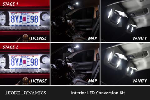 Interior LED Kit for 2017-2020 Ford F-150 Raptor, Cool White Stage 1 Diode Dynamics