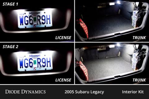Interior LED Kit for 2005-2009 Subaru Legacy, Cool White Stage 1 Diode Dynamics