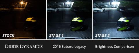 Interior LED Kit for 2010-2014 Subaru Legacy, Cool White Stage 1 Diode Dynamics