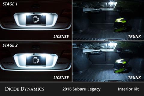 Interior LED Kit for 2010-2014 Subaru Legacy, Cool White Stage 1 Diode Dynamics