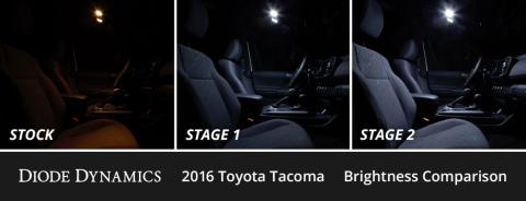 Interior LED Kit for 2005-2015 Toyota Tacoma, Cool White Stage 1 Diode Dynamics