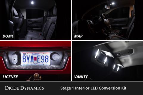 Interior LED Kit for 2007-2013 Chevrolet Silverado, Cool White Stage 1 Diode Dynamics
