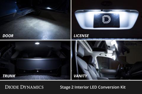 Interior LED Kit for 2007-2014 Chevrolet Suburban, Cool White Stage 2 Diode Dynamics