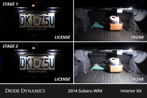 Interior LED Kit for 2008-2014 Subaru WRX, Cool White Stage 2 Diode Dynamics