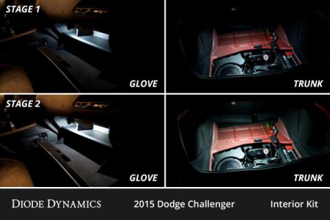 Interior LED Kit for 2015-2023 Dodge Challenger, Cool White Stage 1 Diode Dynamics