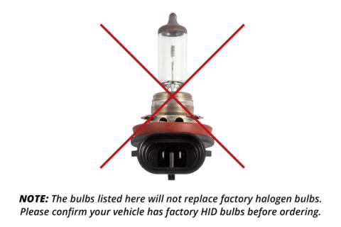 Replacement OEM HID Bulbs for 2020-2021 Ford Transit (Pair) 6000K Diode Dynamics