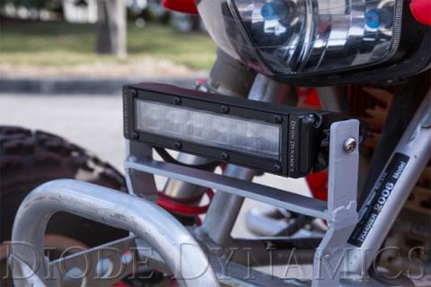 6 Inch LED Light Bar Single Row Straight SS6 White Wide Light Bar Single Diode Dynamics