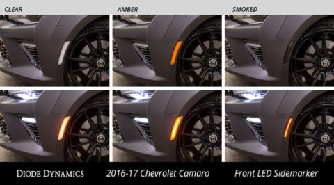 LED Sidemarkers for 2016-2021 Chevrolet Camaro, Amber/Red (set)
