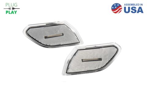 Sidemarkers for 2018-2021 Jeep JL Wrangler/Gladiator, Smoked (set)