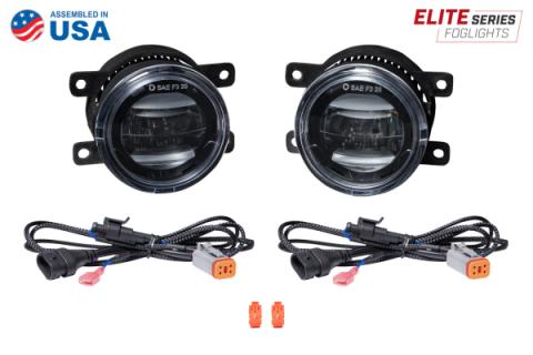 Elite Series Fog Lamps for 2013-2017 Subaru BRZ Pair Cool White 6000K Diode Dynamics