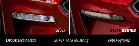 Elite Series Combination Fog Lamp for 18-21 Ford Mustang Cool White Pair Diode Dynamics