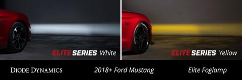 Elite Series Combination Fog Lamp for 18-21 Ford Mustang Cool White Pair Diode Dynamics