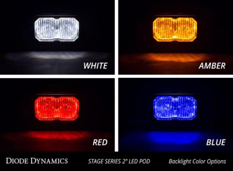 Stage Series 2 Inch LED Pod, Sport White Driving Standard ABL Each