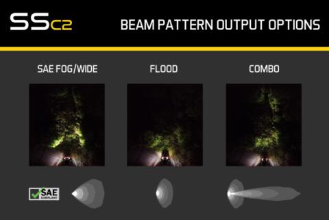 Stage Series 2 Inch LED Pod, Sport Yellow Fog Flush ABL Each