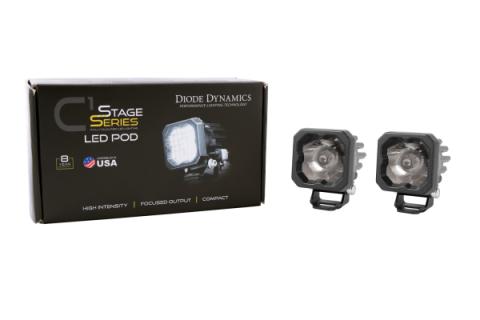 Stage Series C1 LED Pod Sport White Flood Standard ABL Pair Diode Dynamics