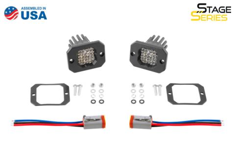 Stage Series C1 LED Pod Sport White Flood Flush ABL Pair Diode Dynamics