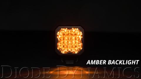 Stage Series C1 LED Pod Sport Yellow Flood Flush ABL Pair Diode Dynamics