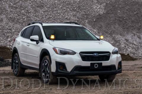 SS3 LED Ditch Light Kit for 2018-2021 Subaru Crosstrek, Sport White Combo Diode Dynamics