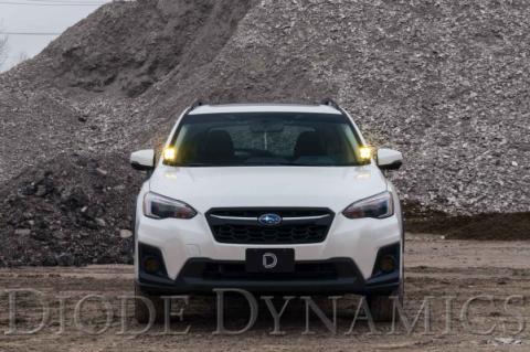 Stage Series 2in LED Ditch Light Kit for 2018-2021 Subaru Crosstrek, Pro Yellow Combo