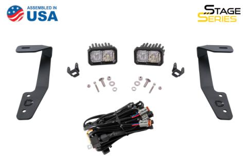 Stage Series 2in LED Ditch Light Kit for 2018-2021 Subaru Crosstrek, Pro Yellow Combo
