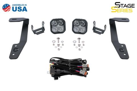 Stage Series 2in LED Ditch Light Kit for 2018-2021 Subaru Crosstrek, Pro Yellow Combo
