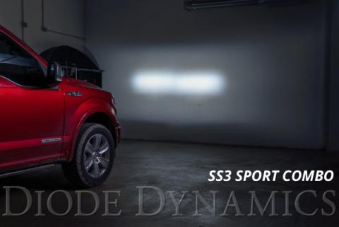 SS3 LED Ditch Light Kit for 2015-2020 Ford F-150/Raptor, Sport White Combo Diode Dynamics