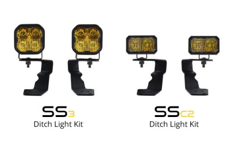 SS3 LED Ditch Light Kit for 2015-2021 Subaru WRX/STi, Sport Yellow Combo Diode Dynamics