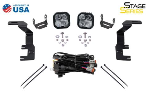 SS3 LED Ditch Light Kit for 2015-2021 Colorado/Canyon, Sport White Combo Diode Dynamics