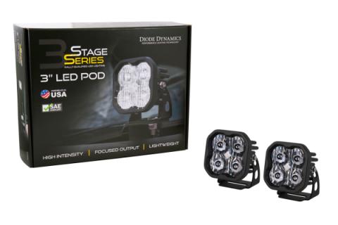 SS3 Pro ABL White SAE Driving Standard Pair Diode Dynamics