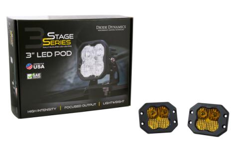 SS3 Sport ABL Yellow Flood Flush Pair Diode Dynamics