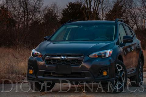 SS3 LED Fog Light Kit for 2016-2021 Subaru Crosstrek Yellow SAE Fog Sport w/ Backlight Diode Dynamics
