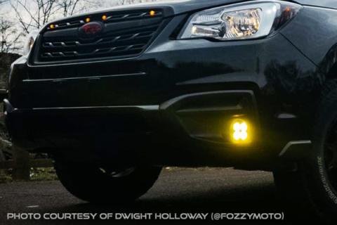 SS3 LED Fog Light Kit for 2014-2018 Subaru Forester White SAE Fog Pro w/ Backlight Diode Dynamics