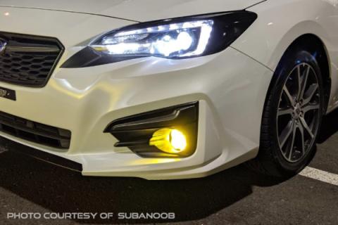 SS3 LED Fog Light Kit for 2015-2021 Subaru Impreza (w/ Eyesight Package) White SAE Fog Pro w/ Backlight Diode Dynamics