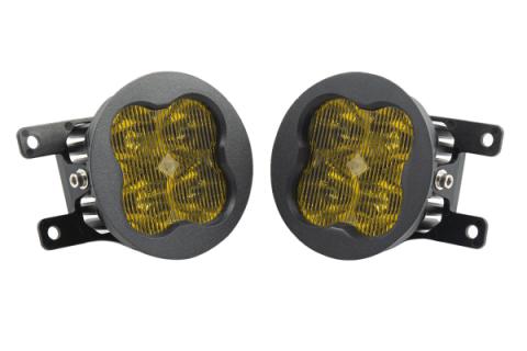 SS3 LED Fog Light Kit for 2013-2015 Honda Accord Yellow SAE Fog Pro w/ Backlight Diode Dynamics